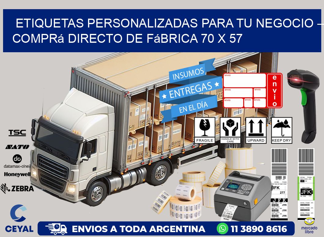 Etiquetas Personalizadas para Tu Negocio – Comprá Directo de Fábrica 70 x 57