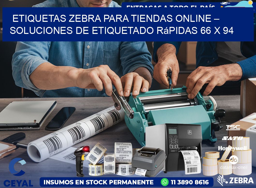 Etiquetas Zebra para Tiendas Online – Soluciones de Etiquetado Rápidas 66 x 94