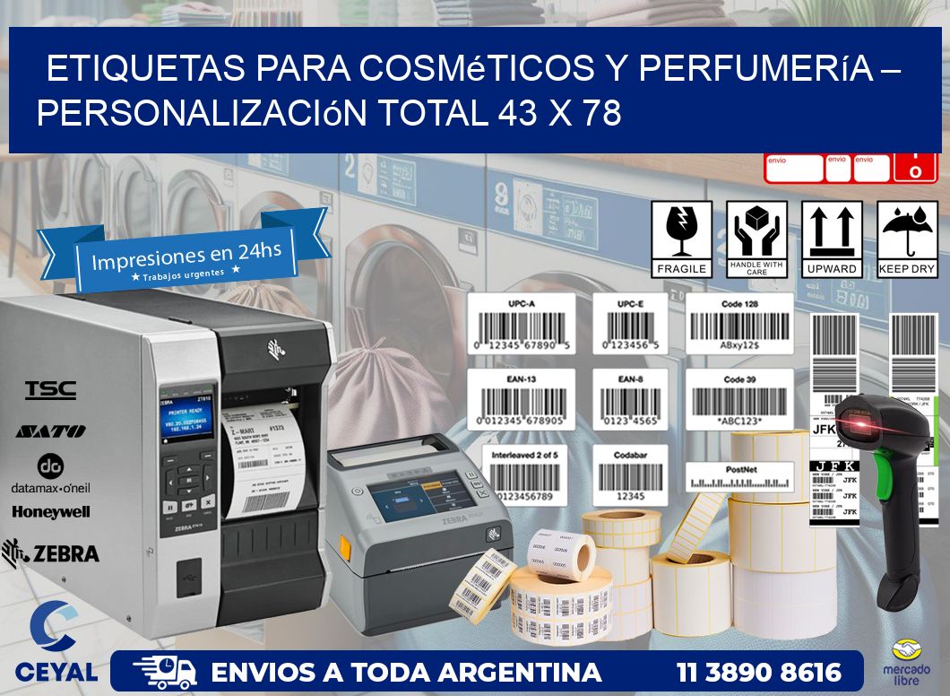 Etiquetas para Cosméticos y Perfumería – Personalización Total 43 x 78