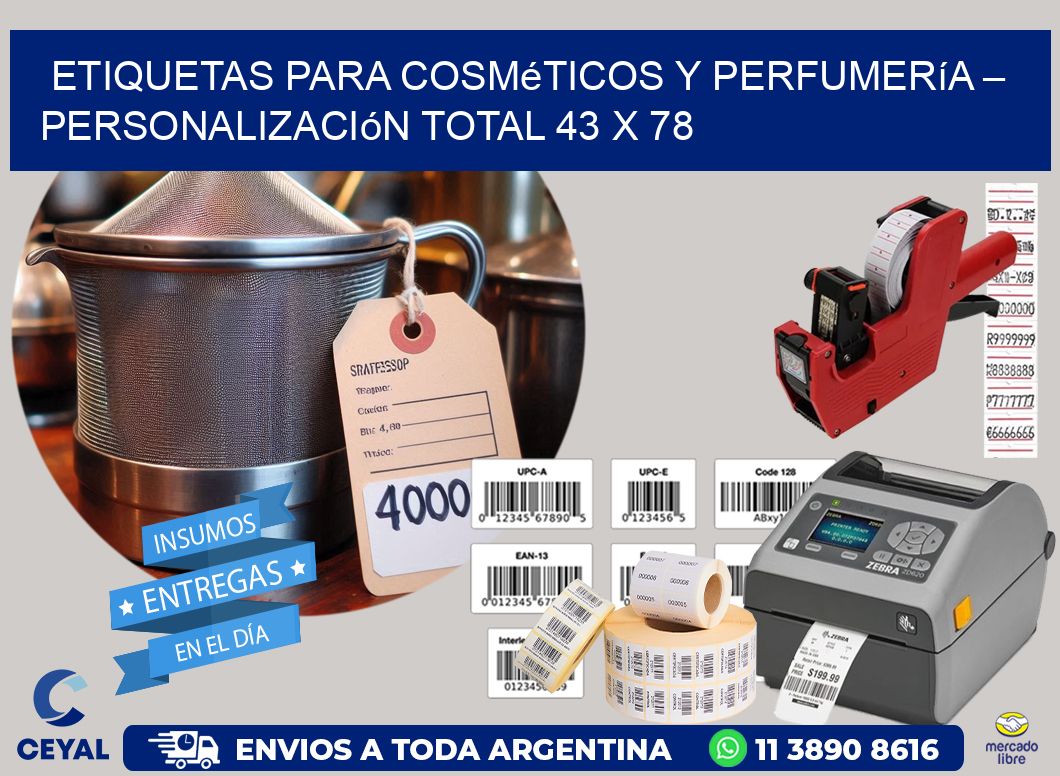 Etiquetas para Cosméticos y Perfumería – Personalización Total 43 x 78