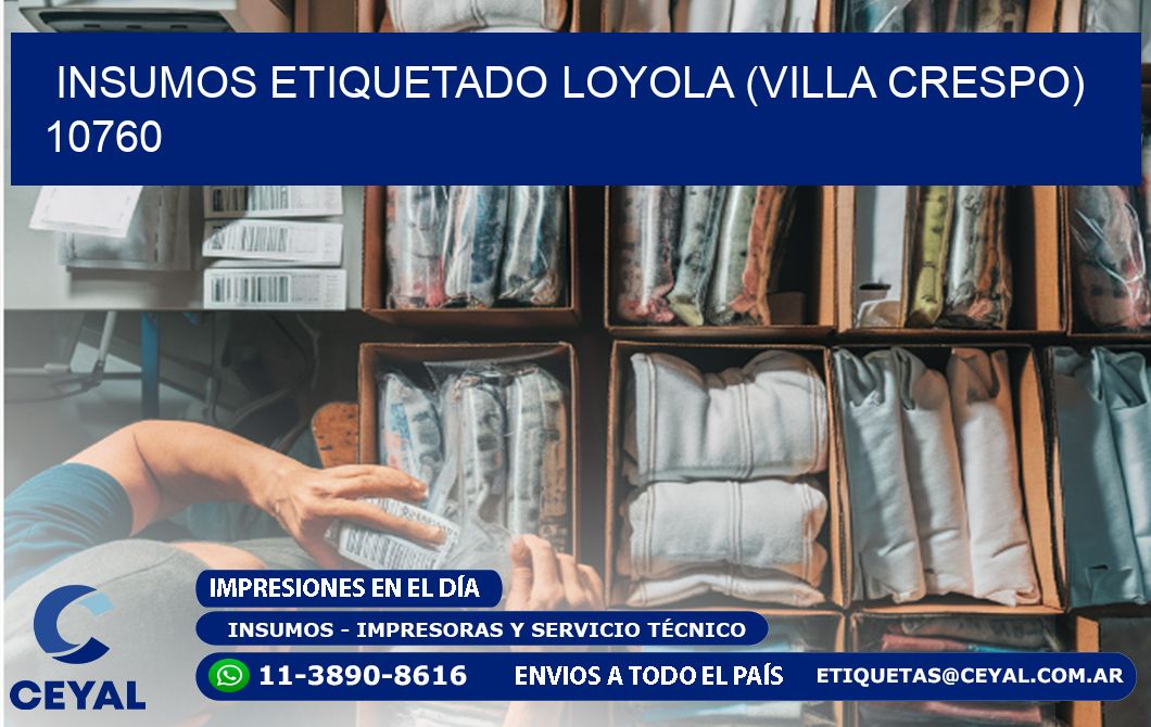 INSUMOS ETIQUETADO Loyola (Villa Crespo) 10760