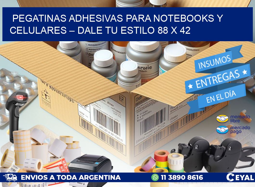 Pegatinas Adhesivas para Notebooks y Celulares – Dale Tu Estilo 88 x 42