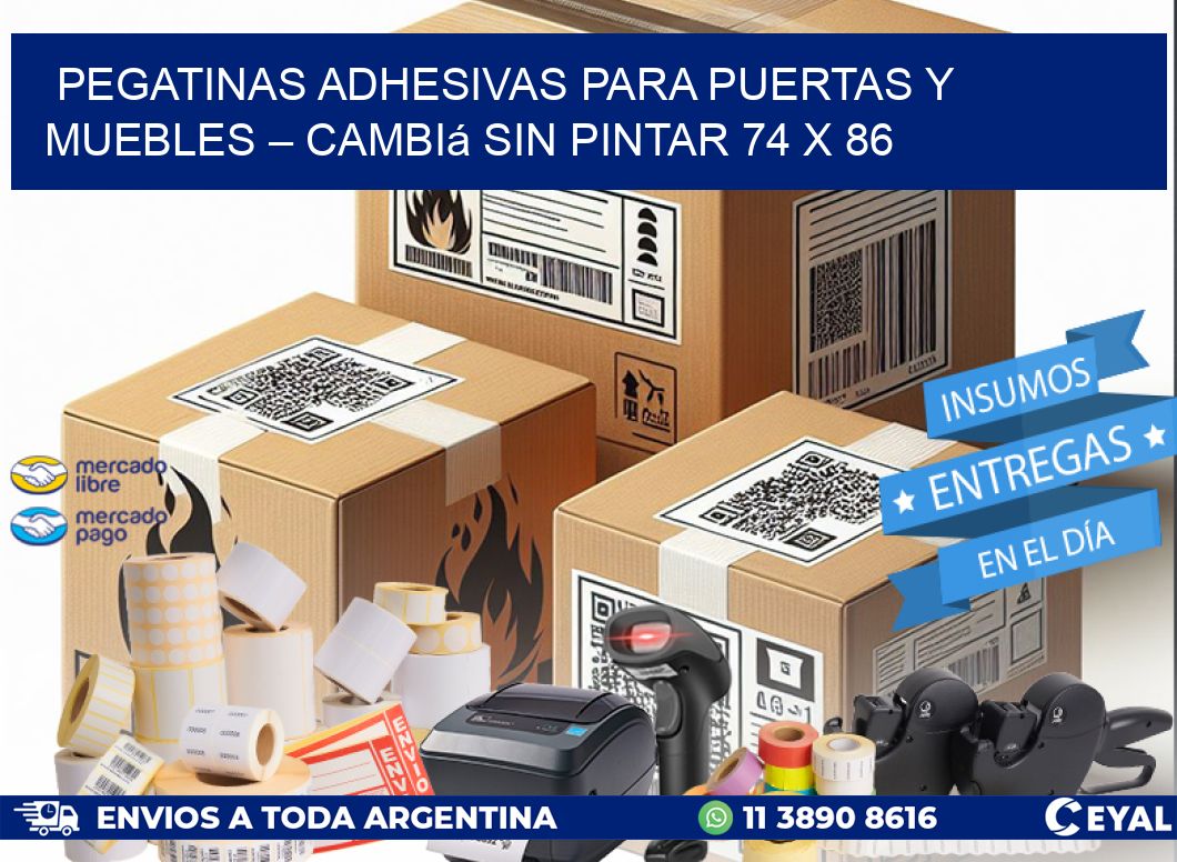 Pegatinas Adhesivas para Puertas y Muebles – Cambiá sin Pintar 74 x 86