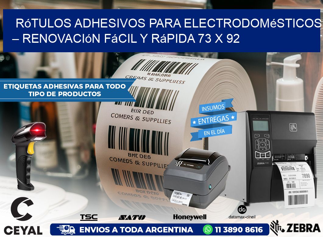 Rótulos Adhesivos para Electrodomésticos – Renovación Fácil y Rápida 73 x 92