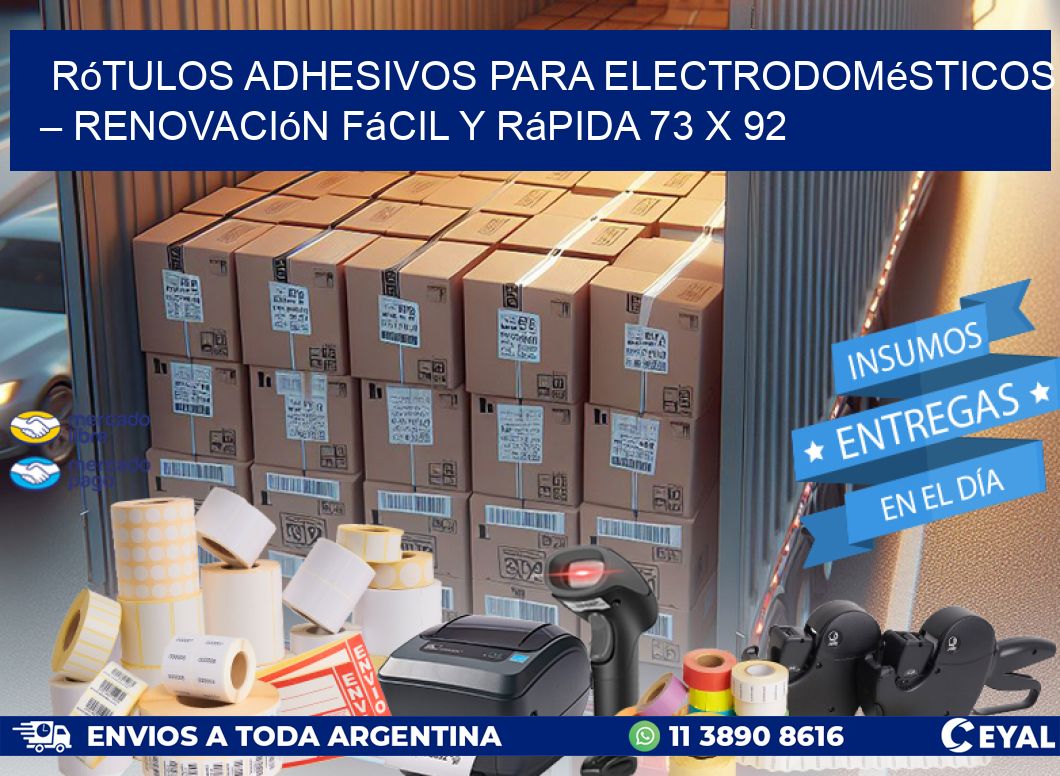 Rótulos Adhesivos para Electrodomésticos – Renovación Fácil y Rápida 73 x 92