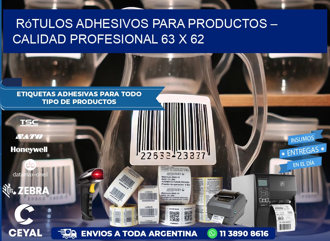 Rótulos Adhesivos para Productos – Calidad Profesional 63 x 62