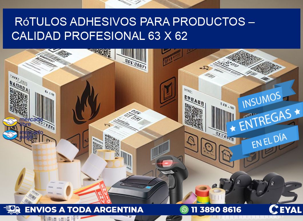 Rótulos Adhesivos para Productos – Calidad Profesional 63 x 62