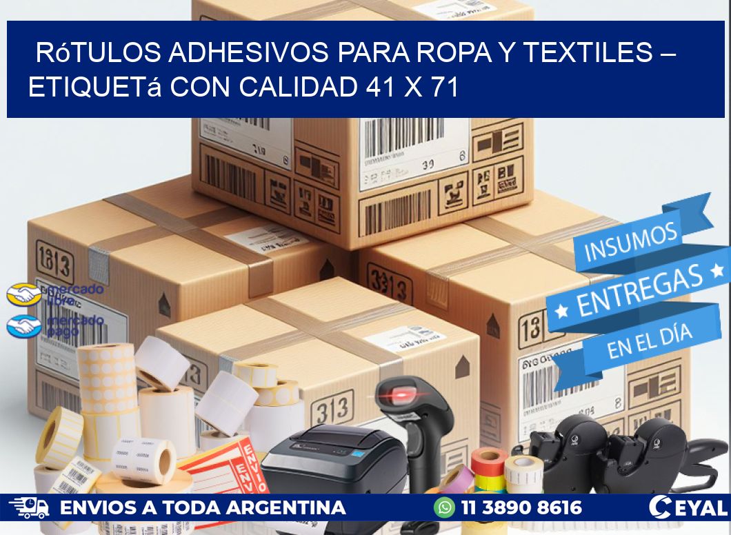 Rótulos Adhesivos para Ropa y Textiles – Etiquetá con Calidad 41 x 71