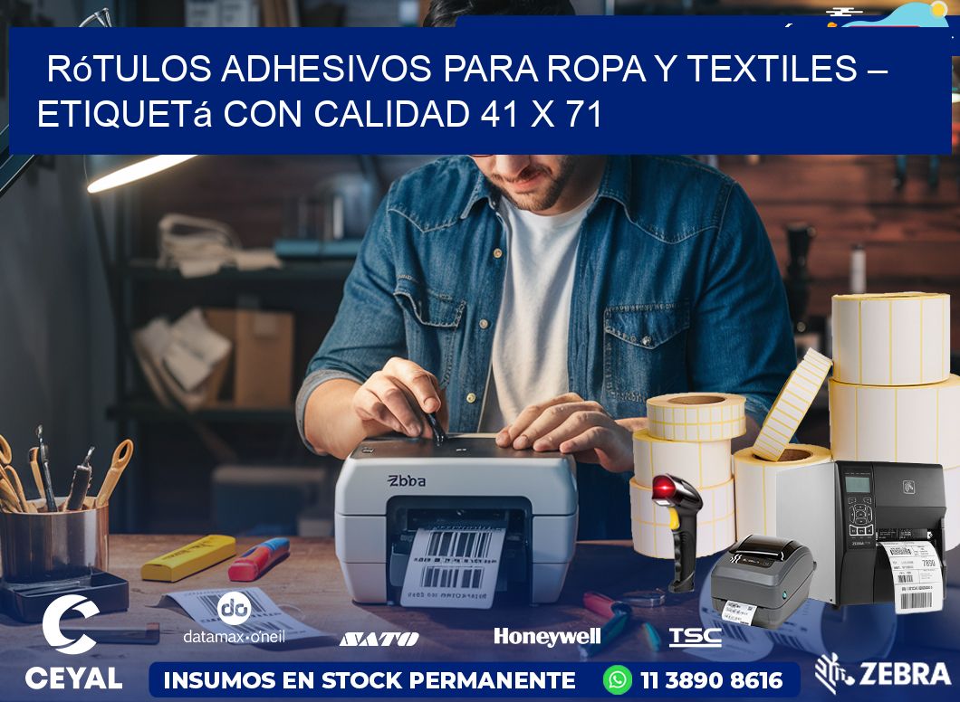 Rótulos Adhesivos para Ropa y Textiles – Etiquetá con Calidad 41 x 71