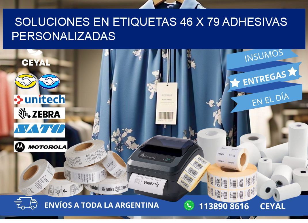 Soluciones en Etiquetas 46 x 79 Adhesivas Personalizadas