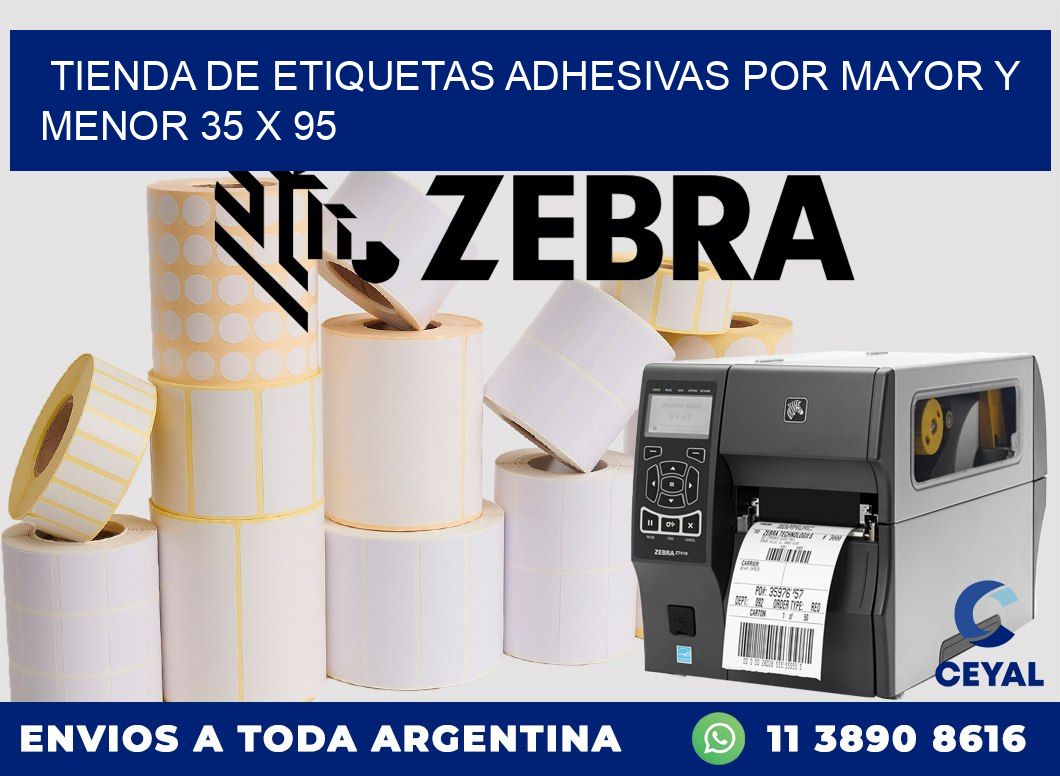 Tienda de Etiquetas Adhesivas por Mayor y Menor 35 x 95