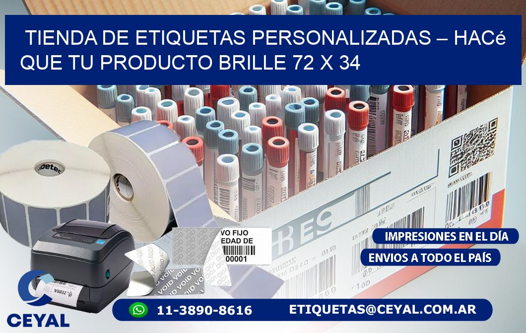 Tienda de Etiquetas Personalizadas – Hacé que Tu Producto Brille 72 x 34