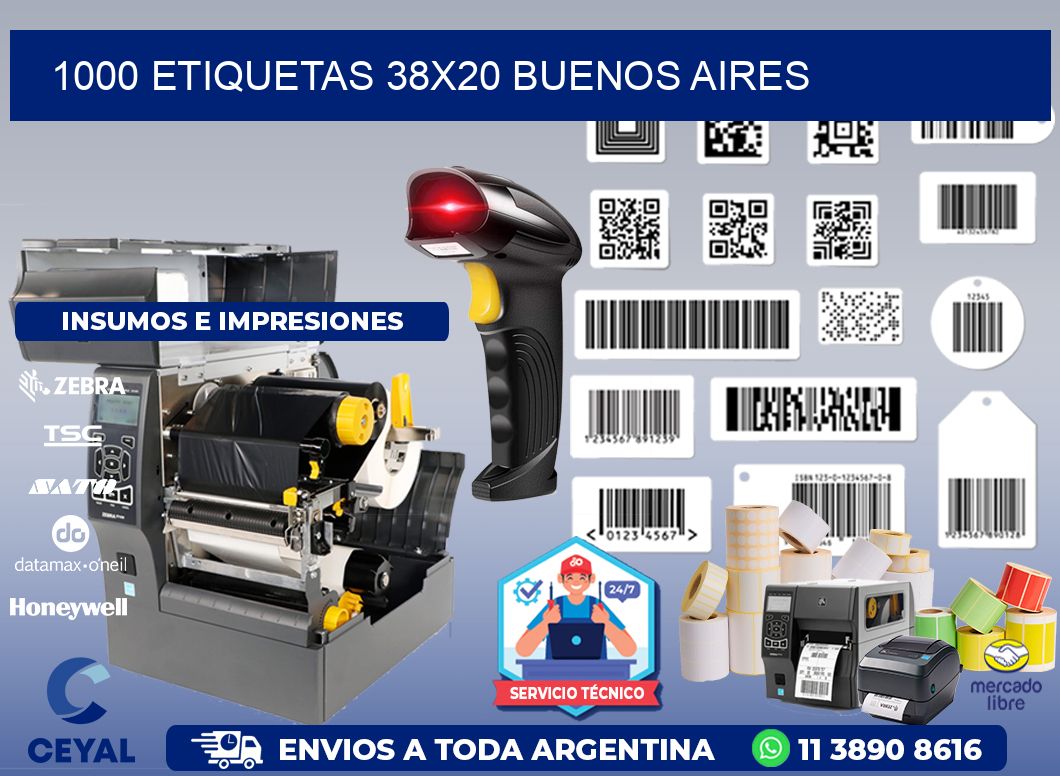 1000 ETIQUETAS 38x20 buenos aires