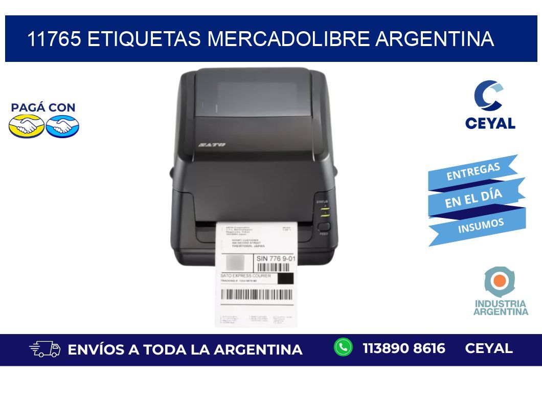 11765 ETIQUETAS MERCADOLIBRE ARGENTINA