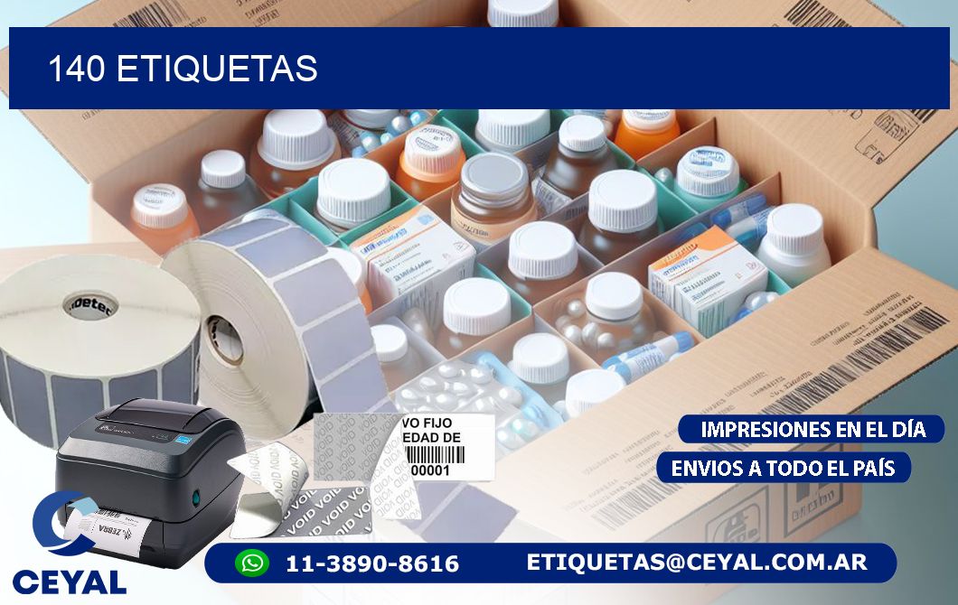 140 ETIQUETAS