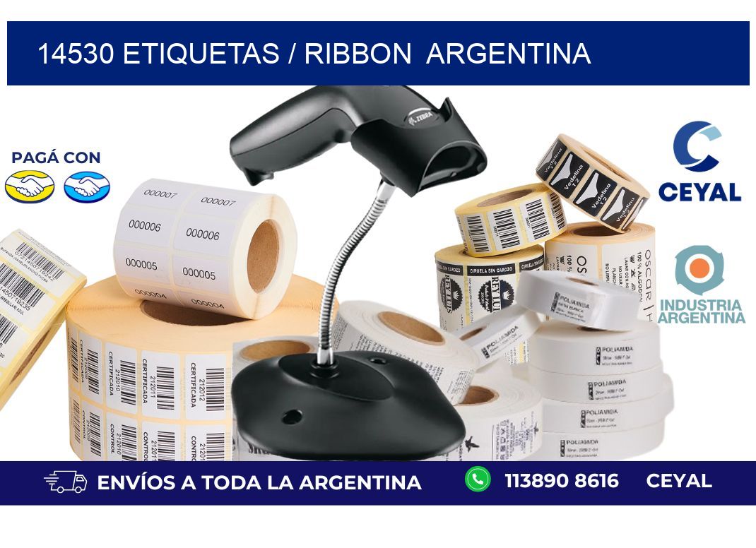 14530 ETIQUETAS / RIBBON ARGENTINA