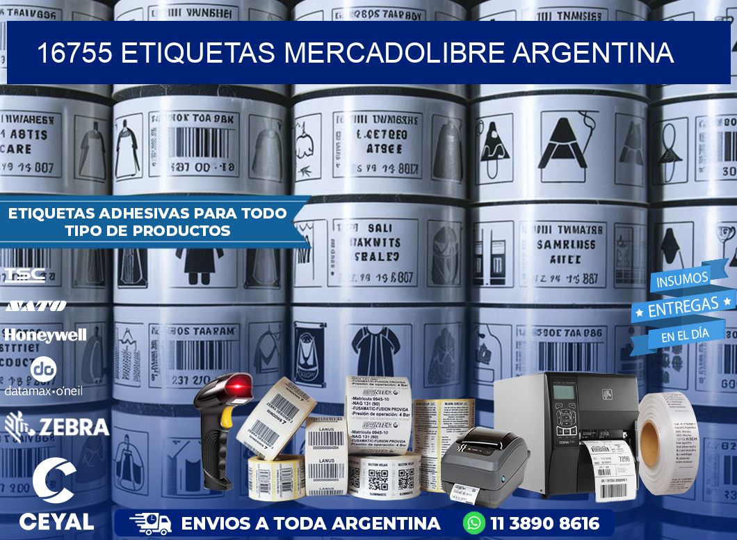 16755 ETIQUETAS MERCADOLIBRE ARGENTINA