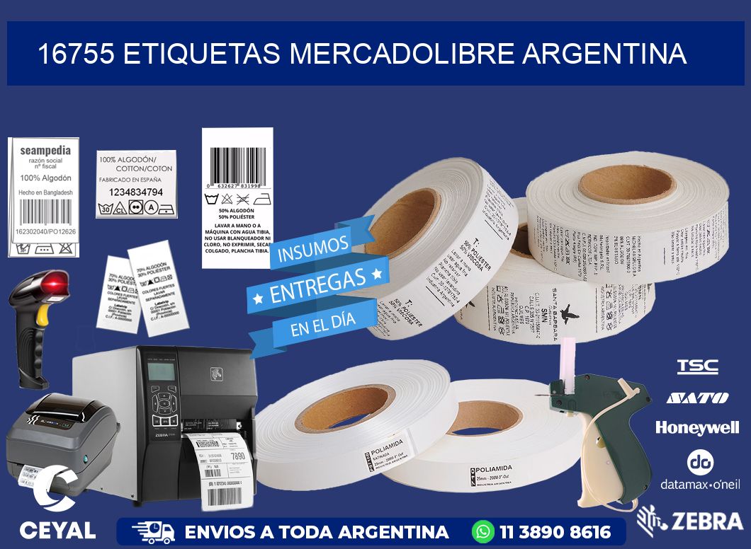16755 ETIQUETAS MERCADOLIBRE ARGENTINA