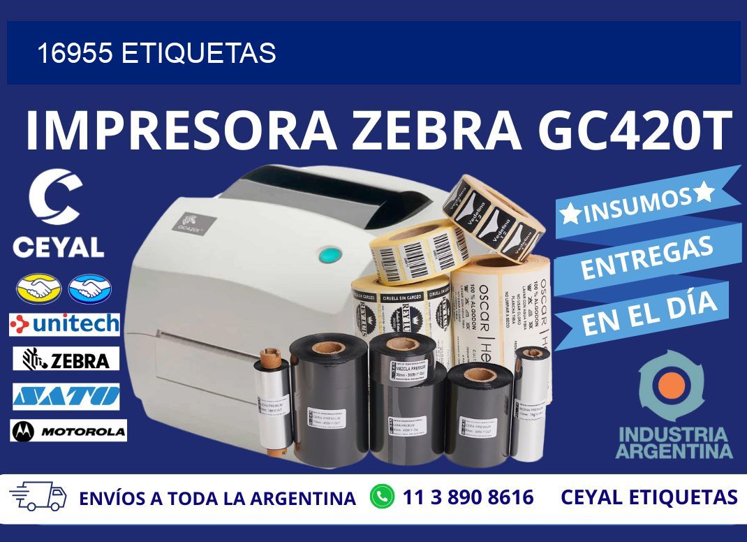 16955 ETIQUETAS