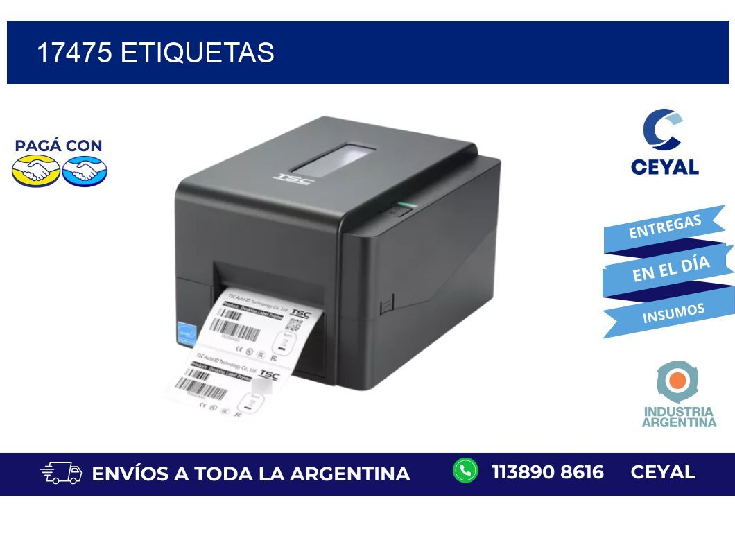 17475 ETIQUETAS