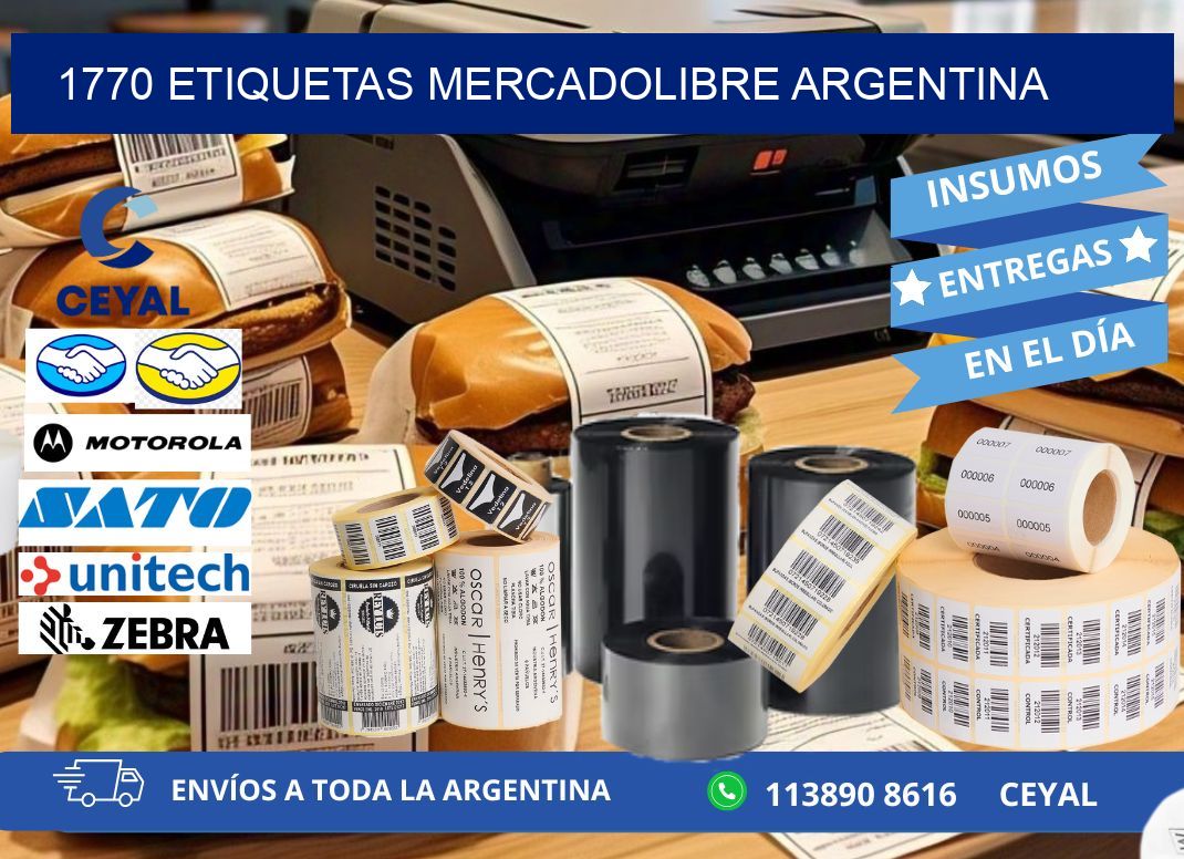 1770 ETIQUETAS MERCADOLIBRE ARGENTINA