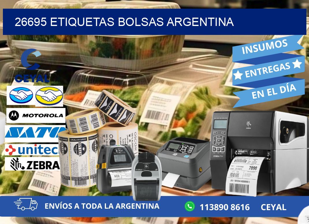 26695 ETIQUETAS BOLSAS ARGENTINA