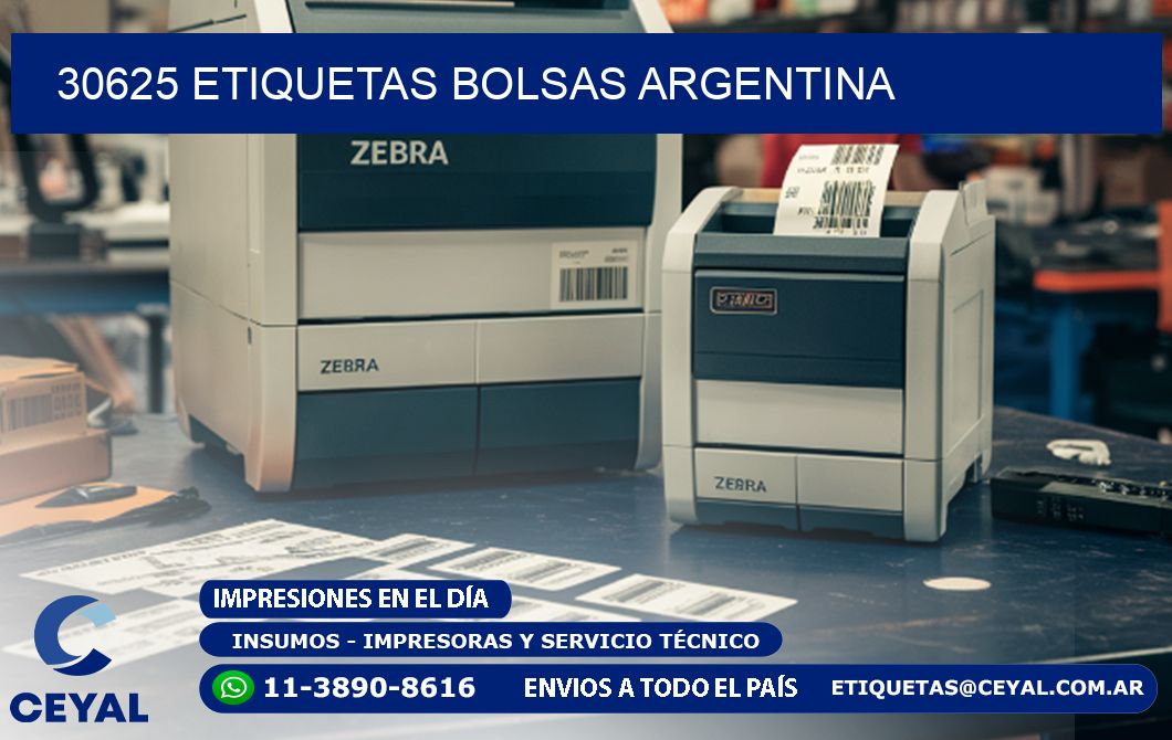 30625 ETIQUETAS BOLSAS ARGENTINA