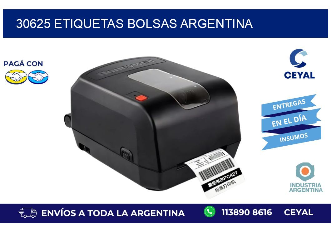 30625 ETIQUETAS BOLSAS ARGENTINA