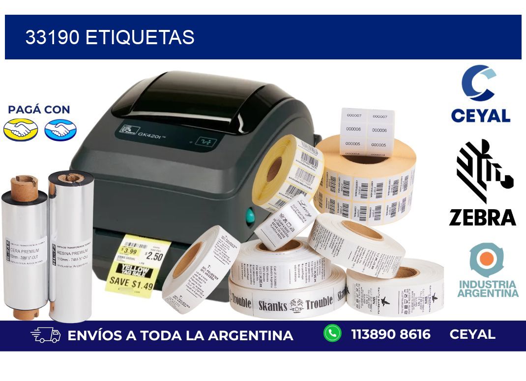 33190 ETIQUETAS