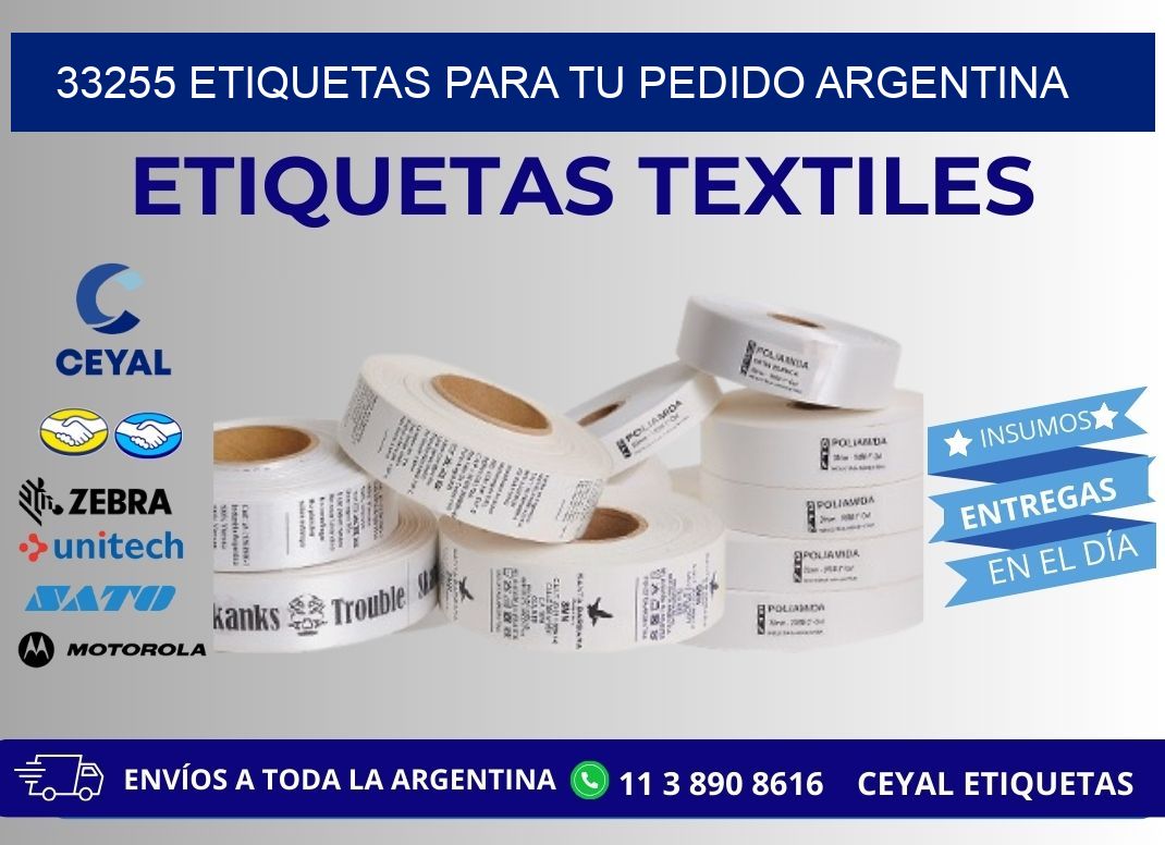 33255 ETIQUETAS PARA TU PEDIDO ARGENTINA