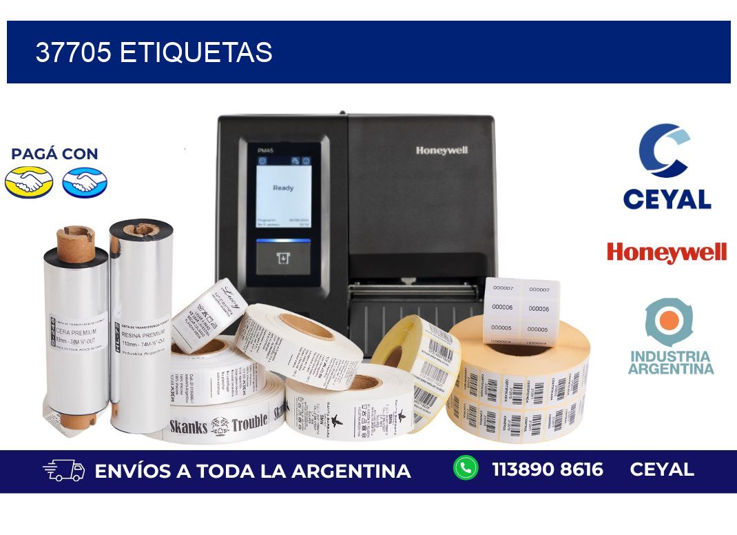 37705 ETIQUETAS