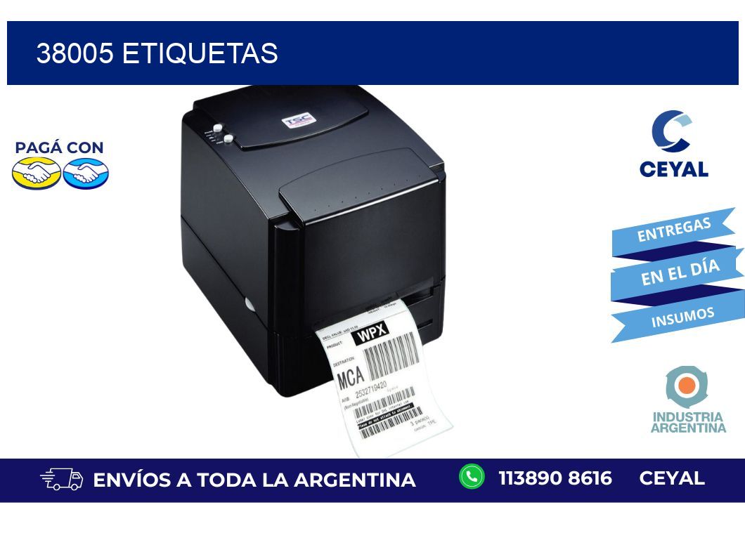 38005 ETIQUETAS