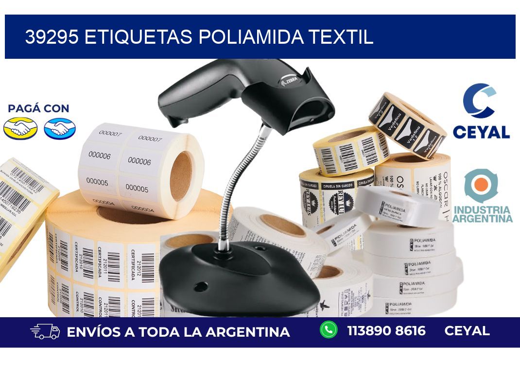 39295 ETIQUETAS POLIAMIDA TEXTIL