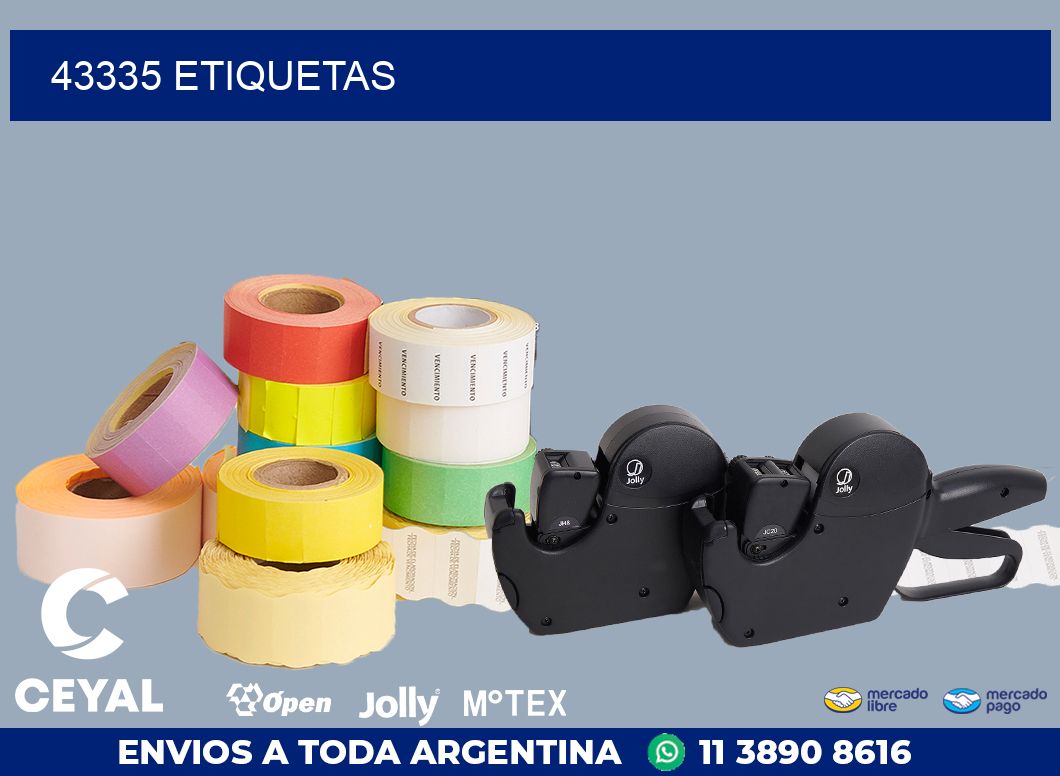 43335 ETIQUETAS