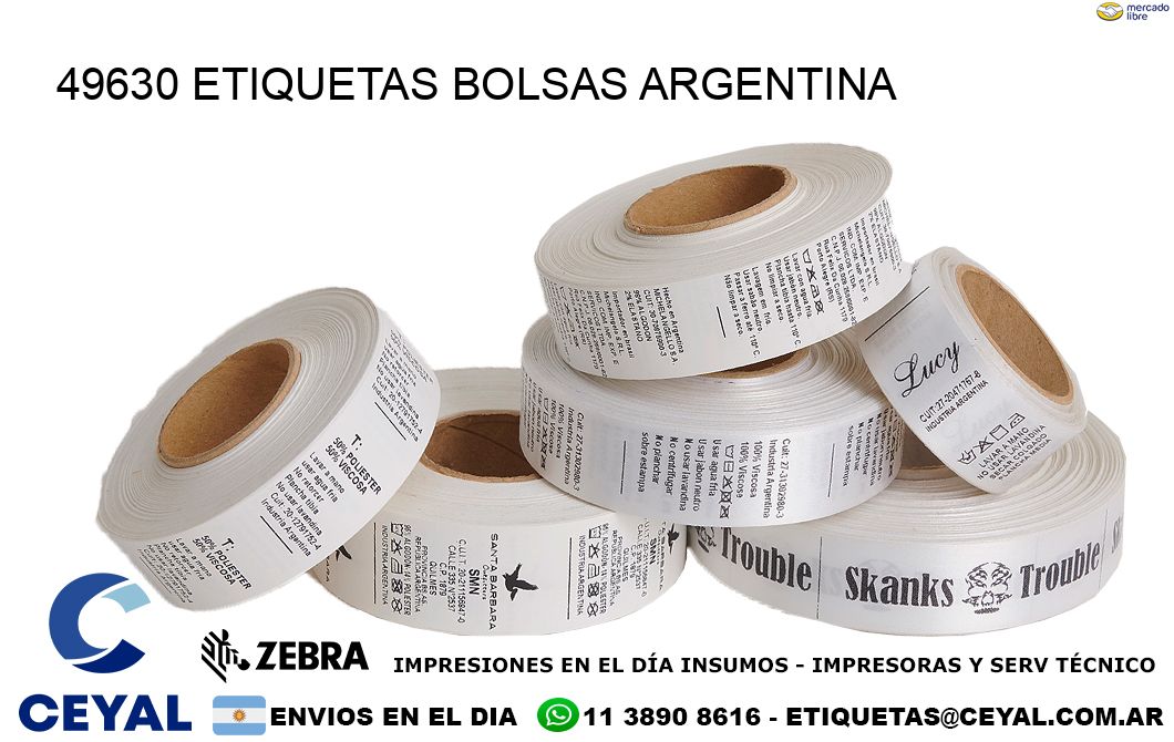 49630 ETIQUETAS BOLSAS ARGENTINA