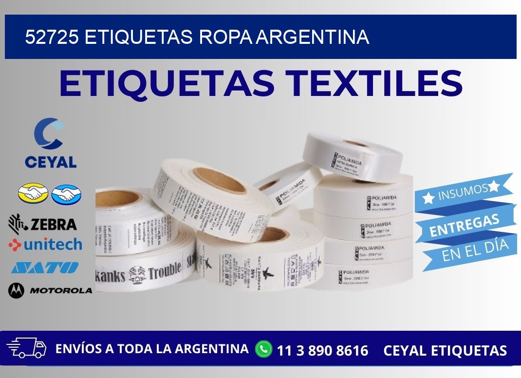 52725 ETIQUETAS ROPA ARGENTINA