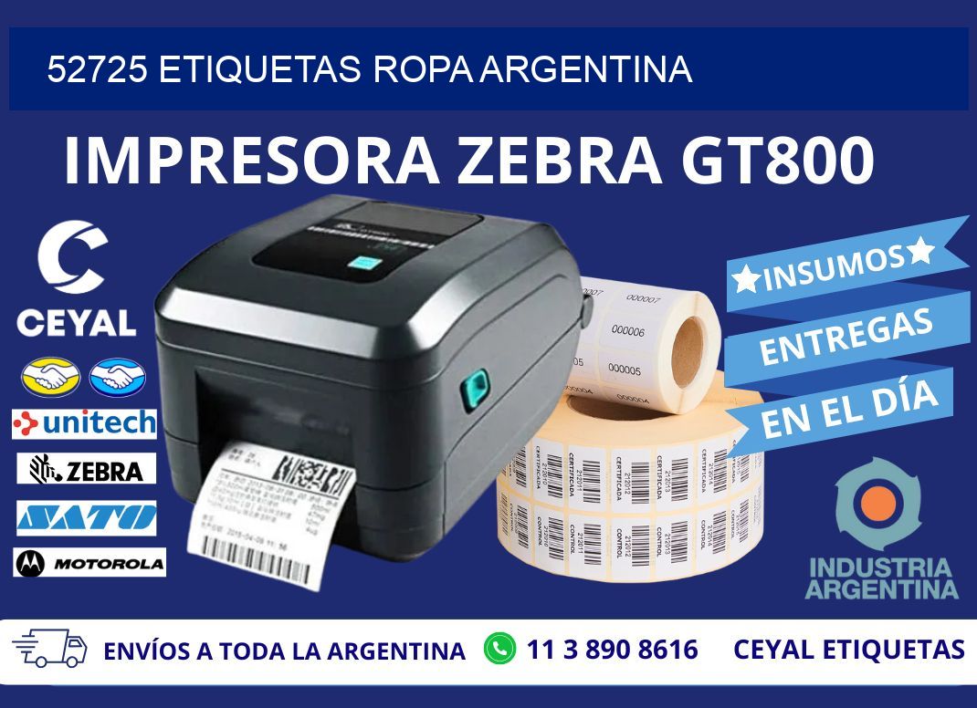 52725 ETIQUETAS ROPA ARGENTINA