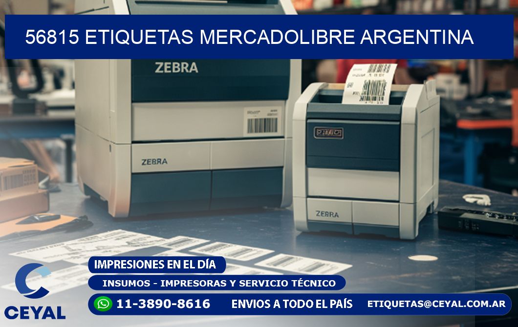 56815 ETIQUETAS MERCADOLIBRE ARGENTINA