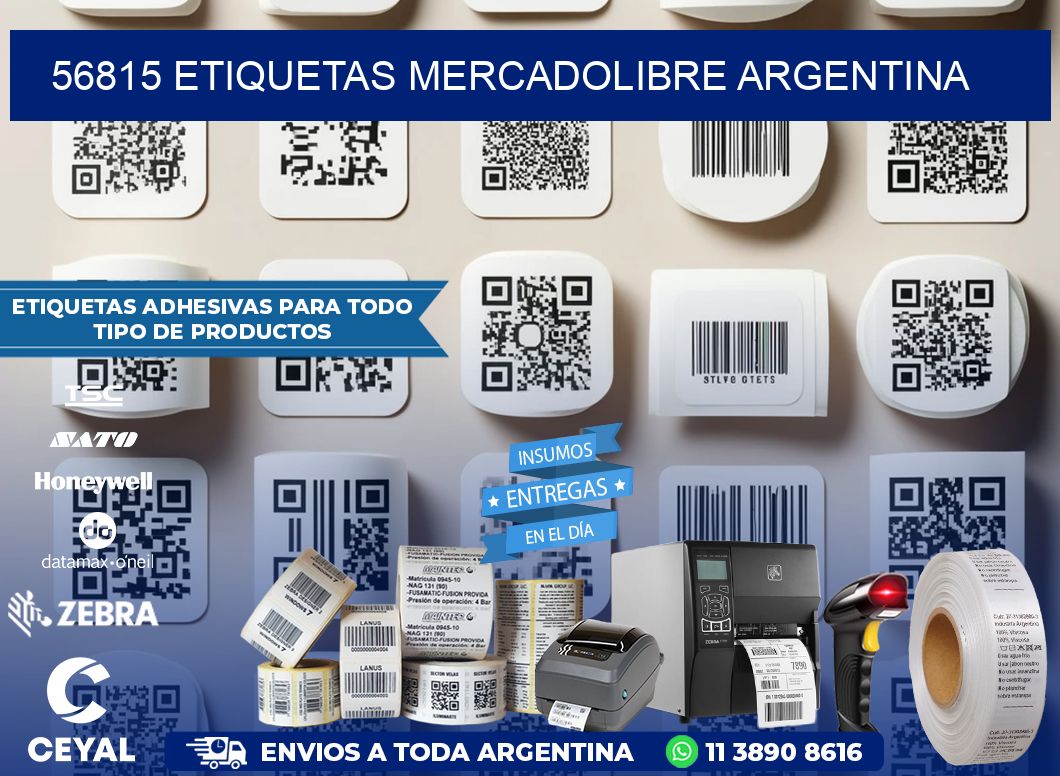 56815 ETIQUETAS MERCADOLIBRE ARGENTINA
