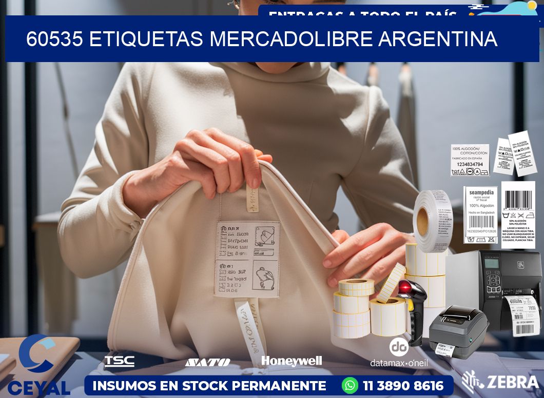 60535 ETIQUETAS MERCADOLIBRE ARGENTINA