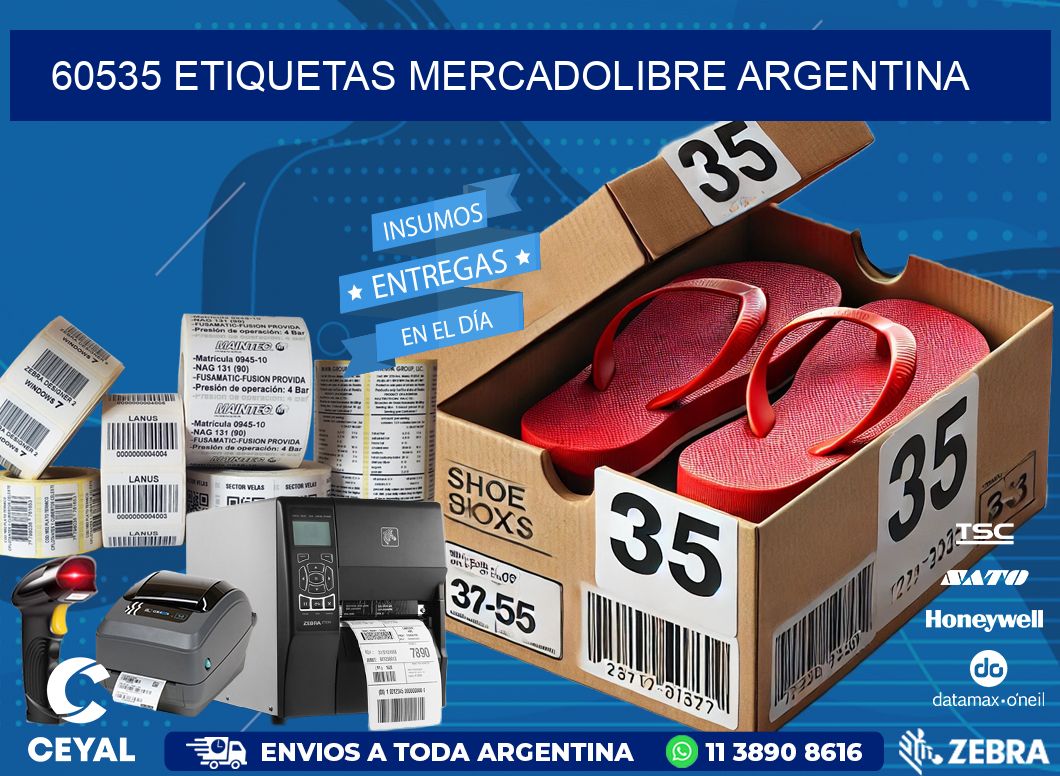 60535 ETIQUETAS MERCADOLIBRE ARGENTINA