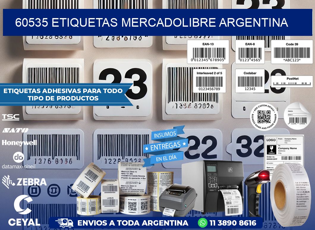 60535 ETIQUETAS MERCADOLIBRE ARGENTINA