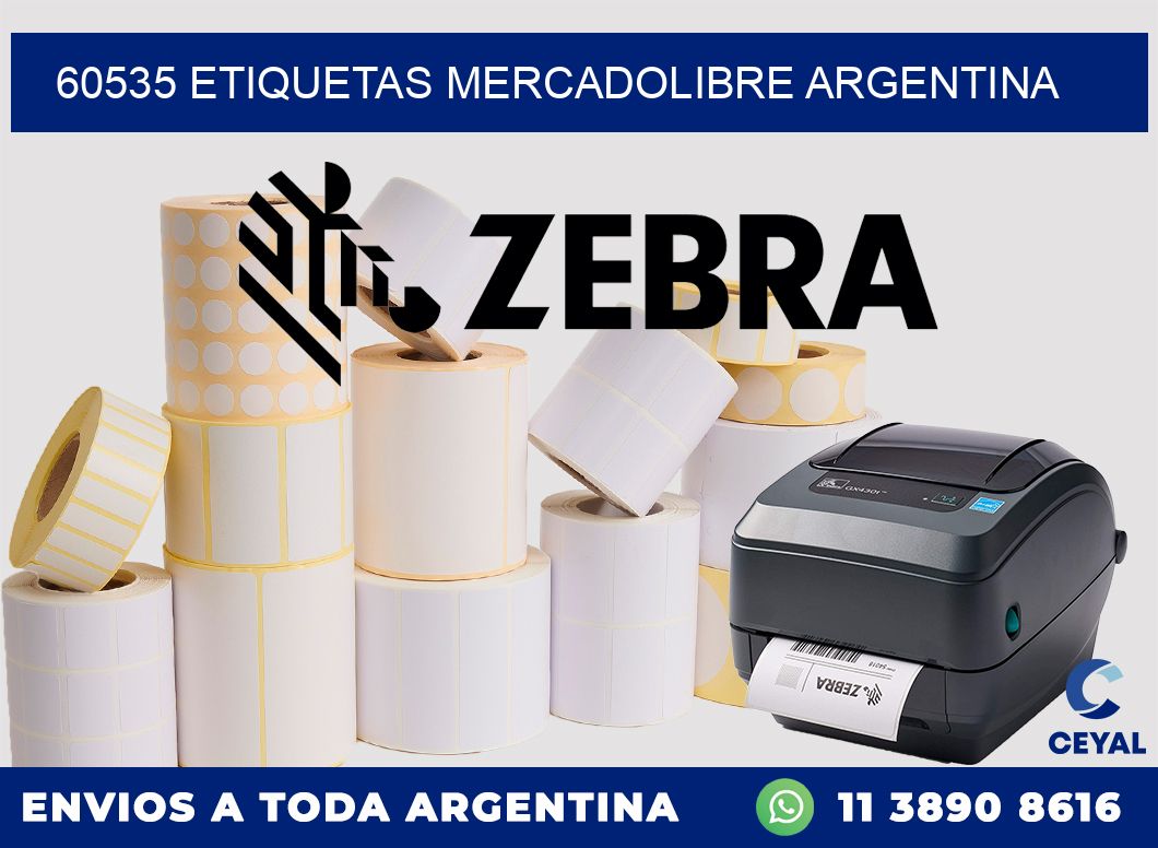 60535 ETIQUETAS MERCADOLIBRE ARGENTINA