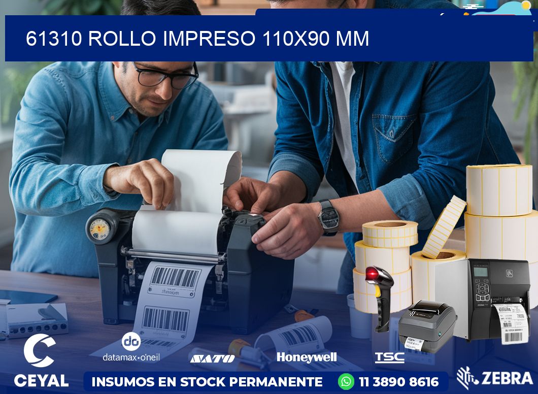 61310 ROLLO IMPRESO 110×90 mm