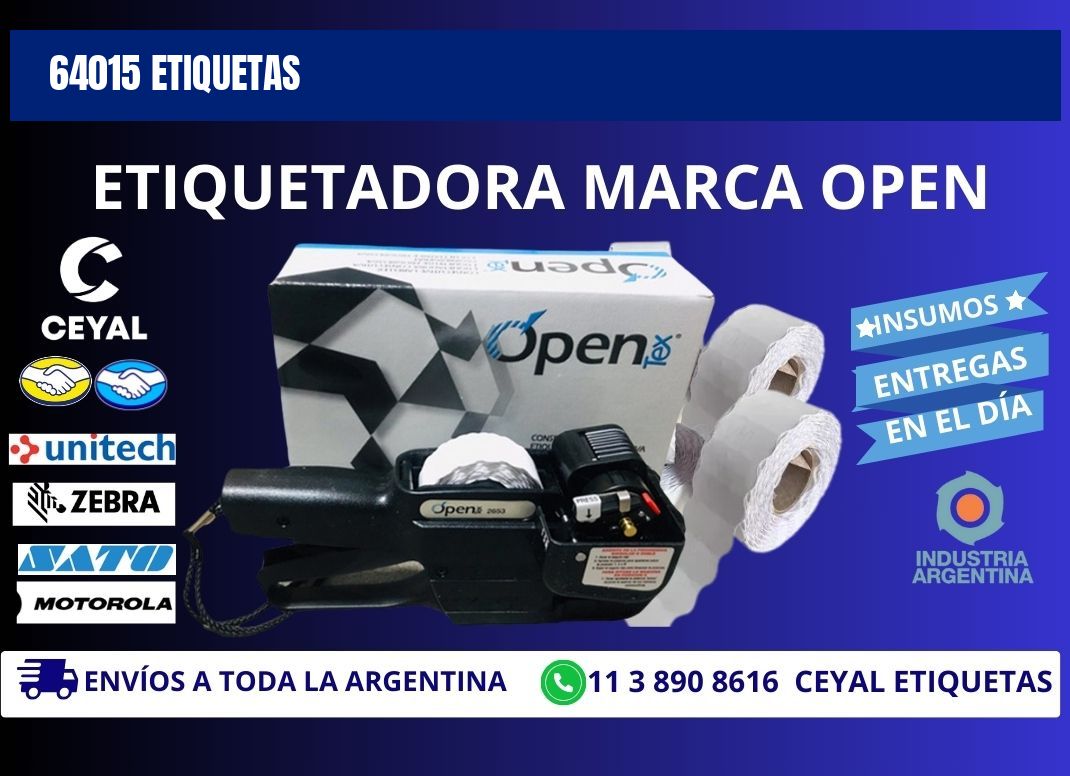 64015 ETIQUETAS