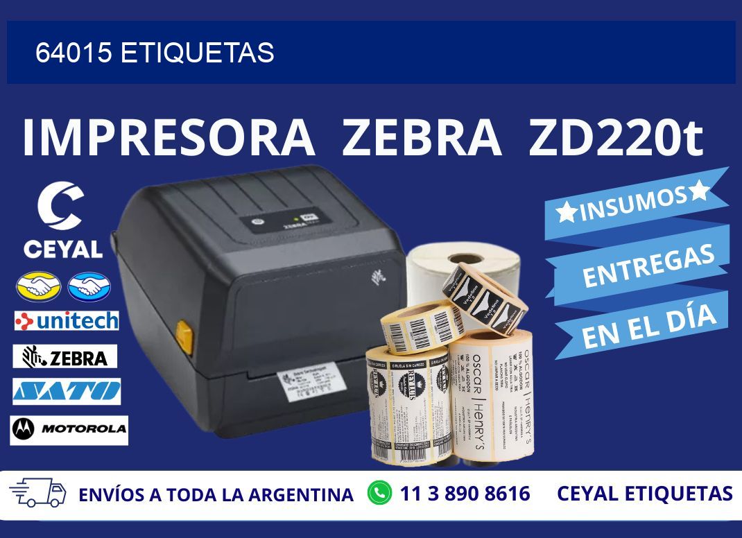 64015 ETIQUETAS