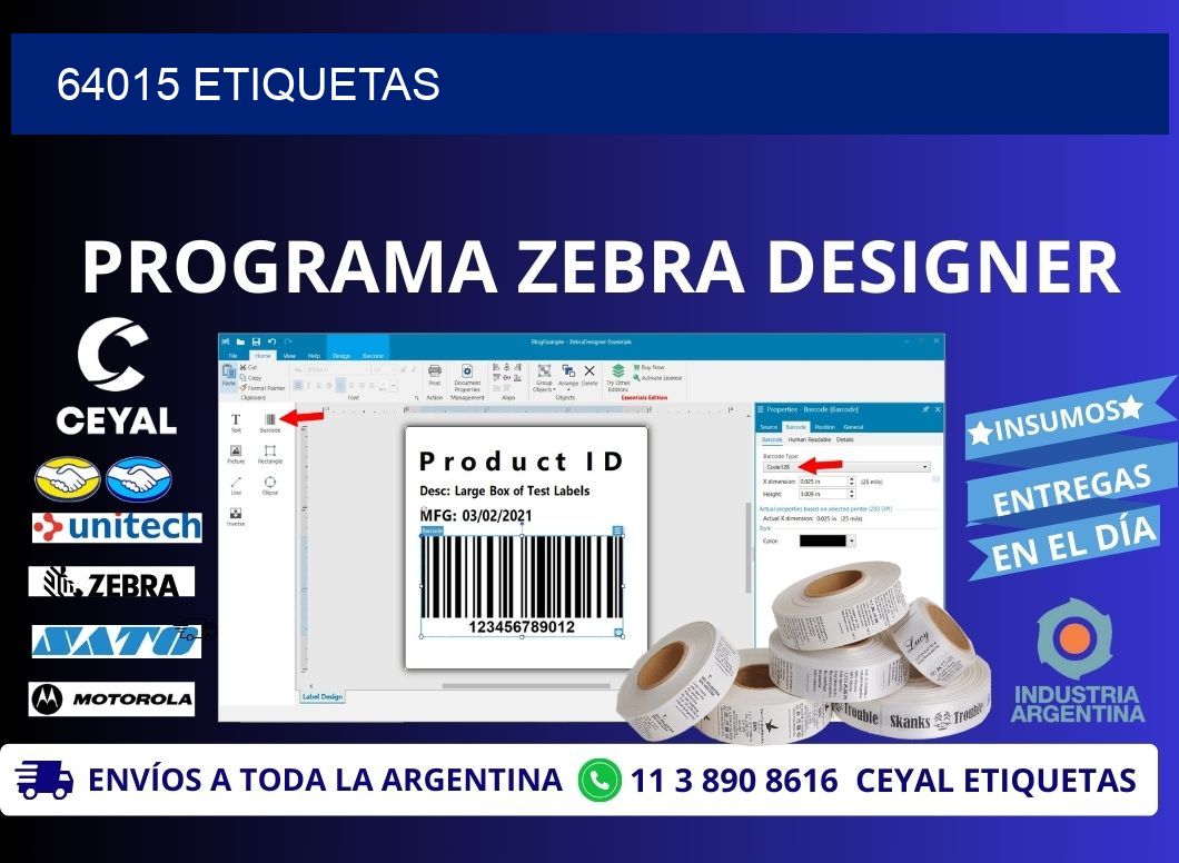 64015 ETIQUETAS