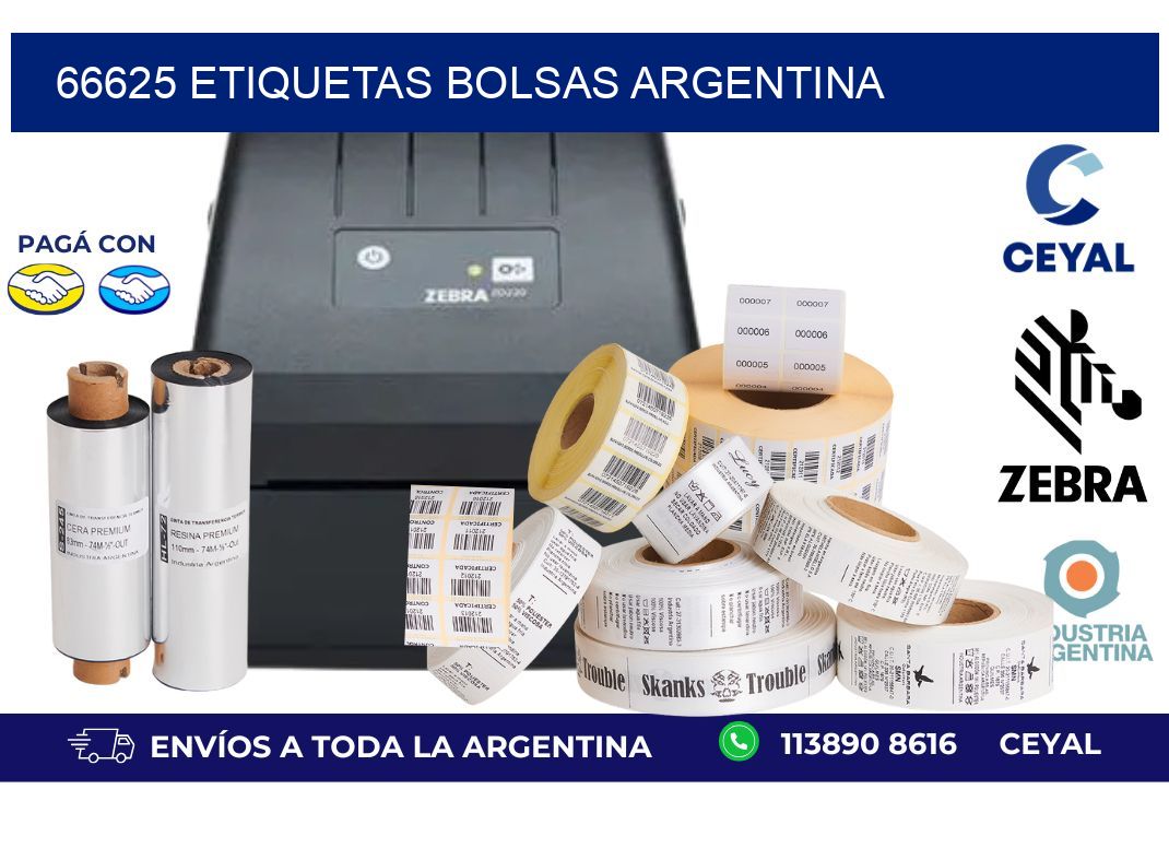 66625 ETIQUETAS BOLSAS ARGENTINA