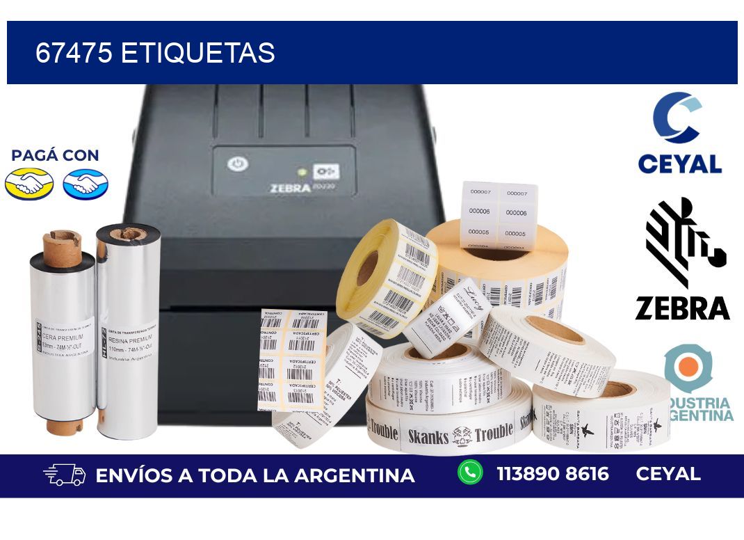 67475 ETIQUETAS