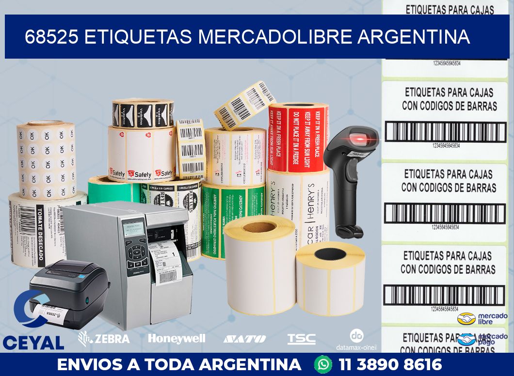68525 ETIQUETAS MERCADOLIBRE ARGENTINA